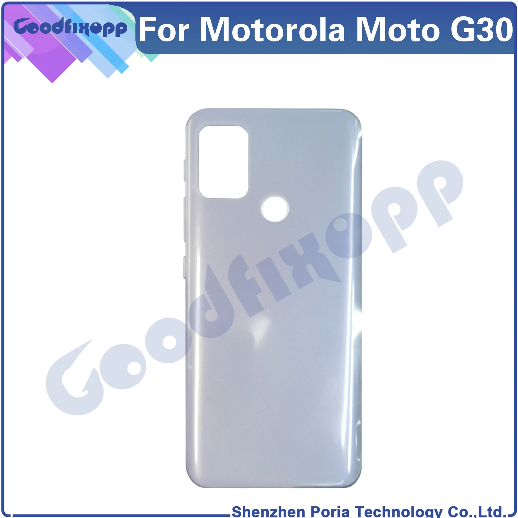 For Motorola Moto G30 XT2129-1 XT2129-2 XT2129 PAML0000IN Battery Back Case Cover Rear Lid Housing Door Repair Parts Replacement