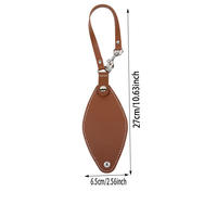Portable Travel Glove Clip Anti-lost Silk Scarf Storage Clip Handy Cycling Travel Bag Accessories Solid PU Leather Clips 1/2Pcs