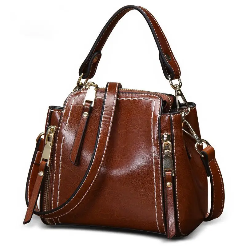 

New Fashion Luxury Crossbody Designer Handbags Real Cow Leather Handbag Women's Famous Brands Cowhide Women Bags For Girls Bag