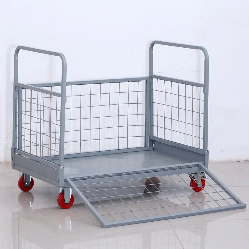 

Heavy-Duty 4-Wheel Electric Trolley for Construction Site & Agricultural Materials Transportation Wholesale Wheel Warehouse Cart