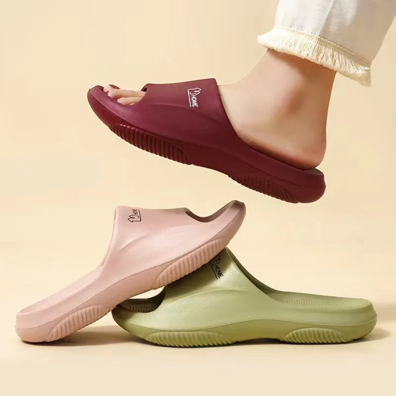 Unisex EVA Couple Slippers Lightweight Quick Dry Non Slip Comfort Bathroom Beach Indoor Outdoor All‑Season Slides