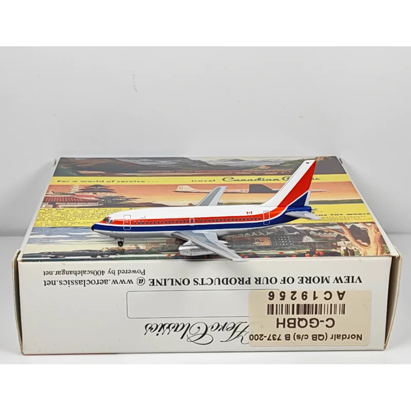 AeroClassics 1/400 Scale Canadian Quebec Airlines B737-200 C-GQBH Die-cast Alloy Aircraft Model Collectible Decorative