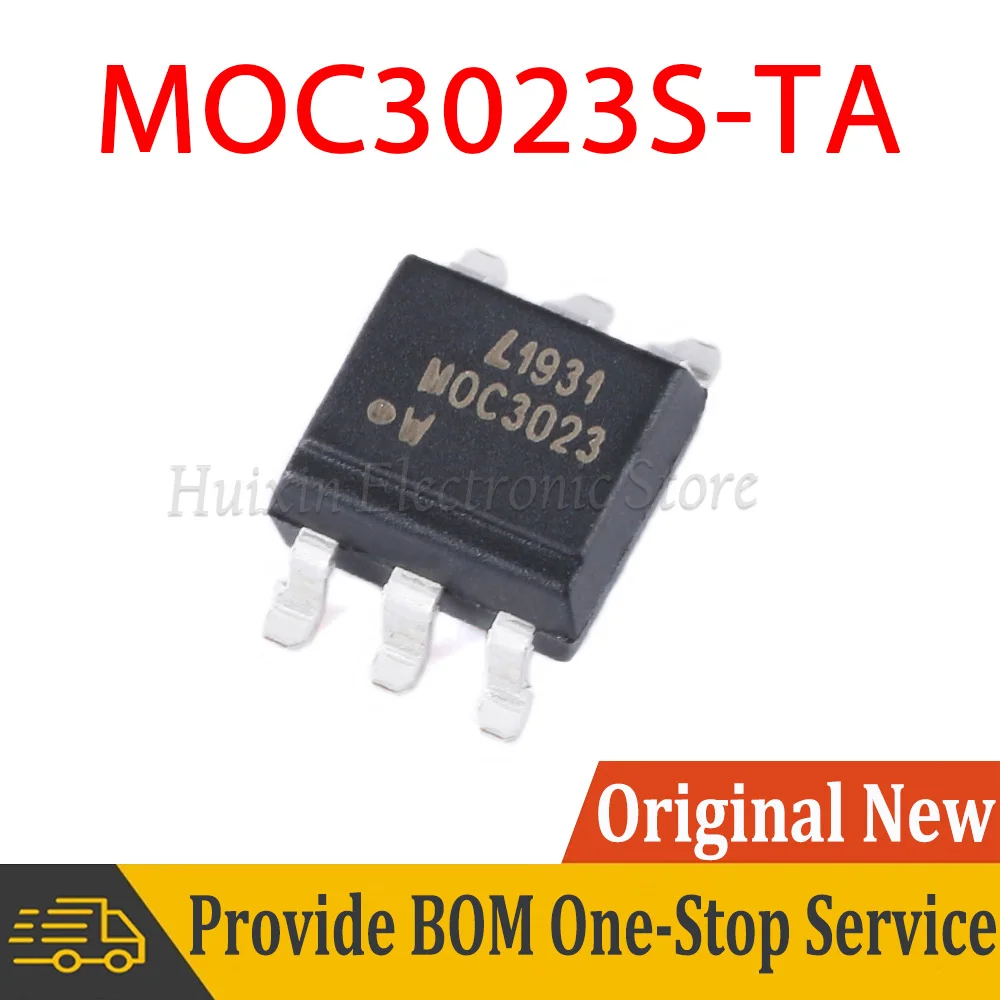 10PCS MOC3023S-TA1 MOC3023S-TA1 MOC3023S SMD-6 Triac Output Optocoupler SOP SMD New and Original IC Chipset