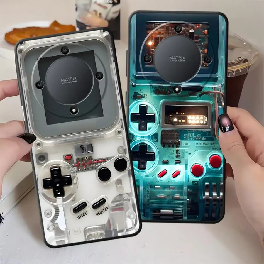 Black Soft Phone Cover Case for Honor 70 8X Magic5Lite X6 200 400 Lite X8 X5b 90 X7 X9a Loaded Game Machine