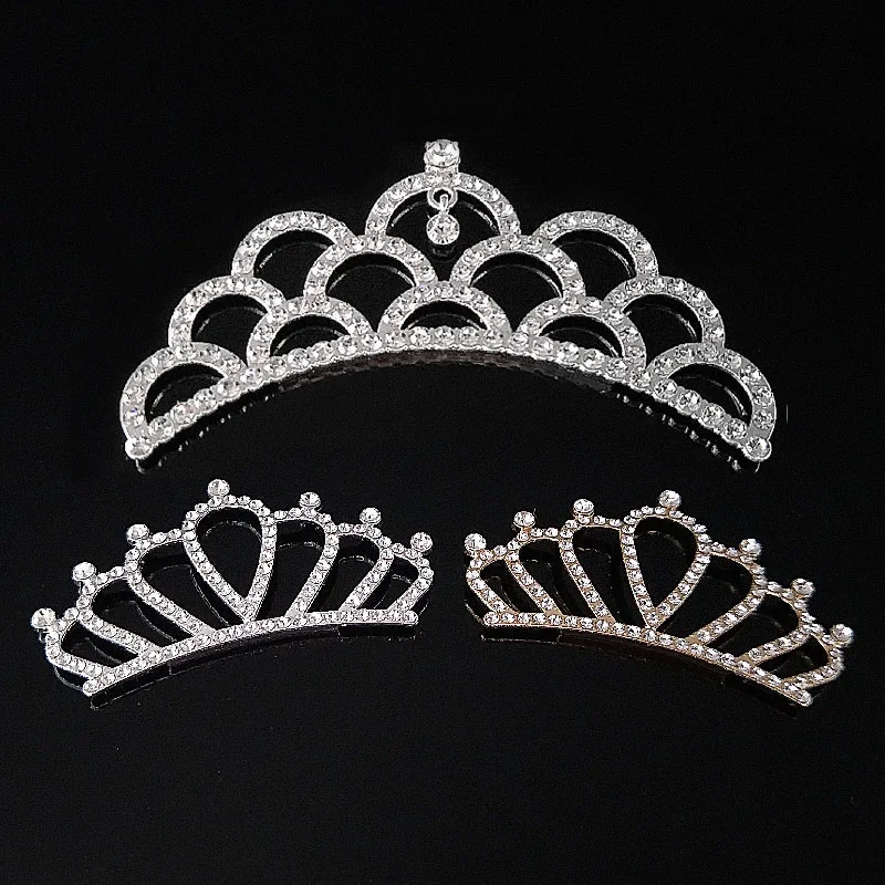 

Engood 30pcs Rhinestone Crown Flatback Buttons For Wedding Hair Decorate DIY Kid Accessories Sewing Trim & Embellishments Craft