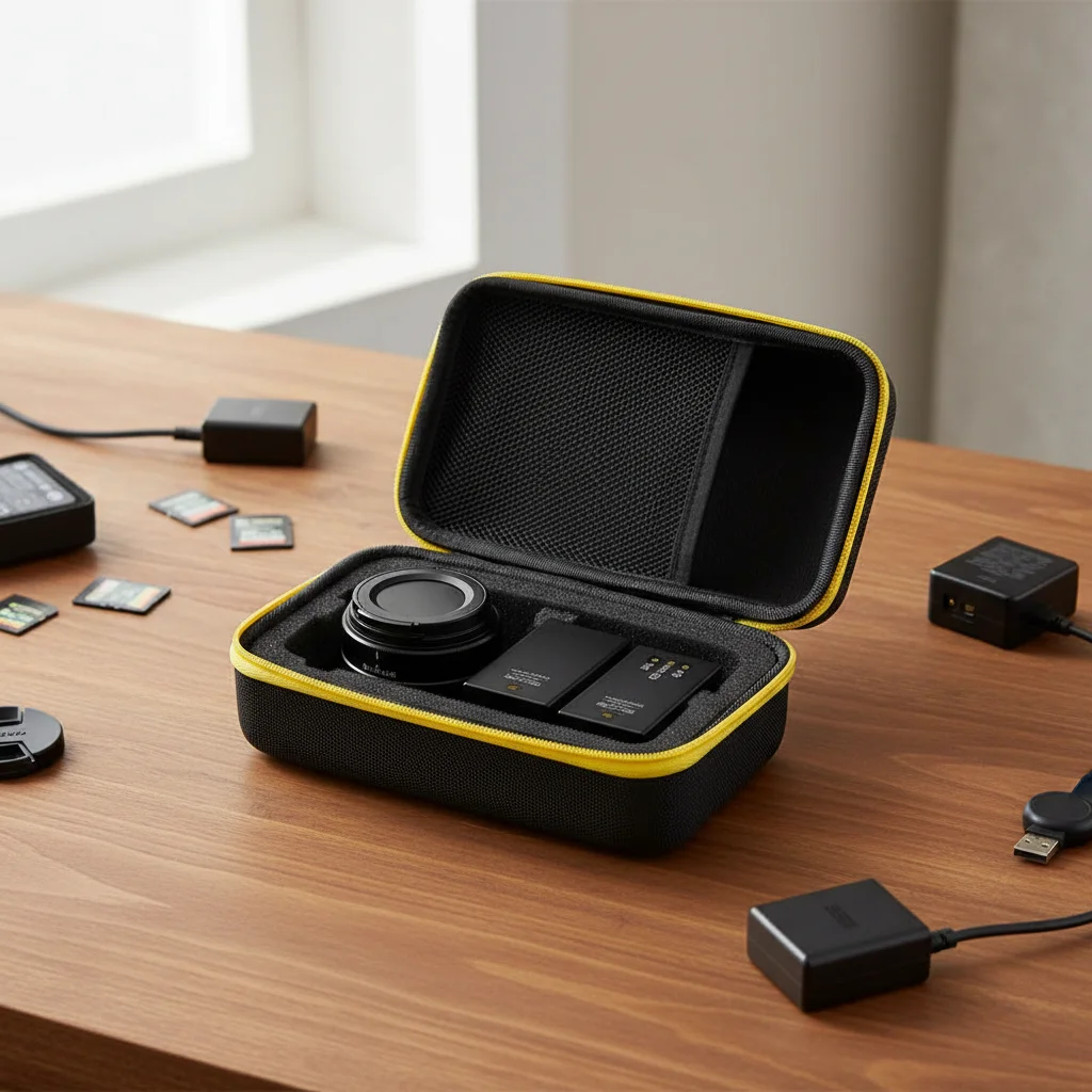 Universelle digitale Aufbewahrungstasche aus hartem EVA, stoßfest, für Elektronik, Organizer-Etui mit herausnehmbarem Schaumstoff für Kamerazubehör, Reisen, B