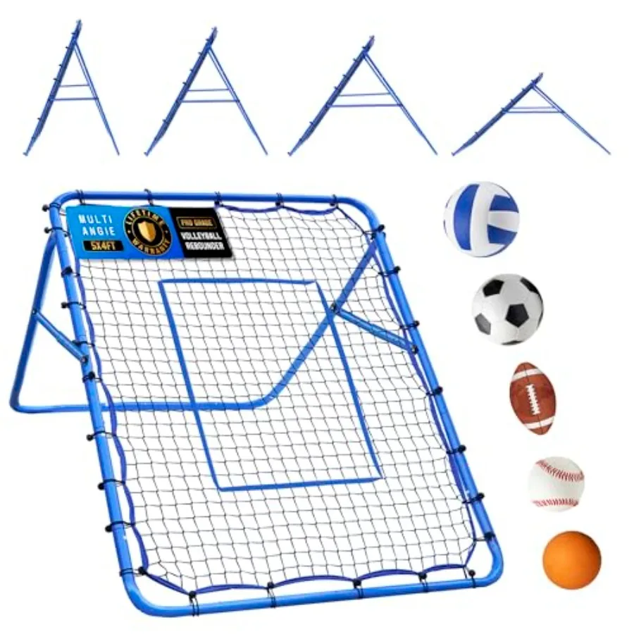 

Volleyball Baseball Rebounder Net, Softball Rebounder Pitchback Net Quick Adjustments, Quick Adjustments Lacrosse Bounce Back P