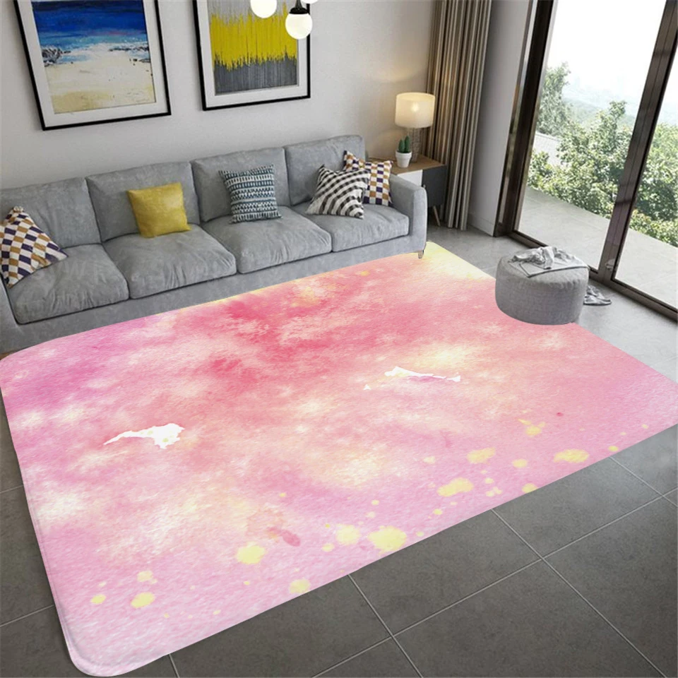 Sugar Cotton Pink Series Cloud Living Room Floor Mat Bedroom Room Decoration Door Mat Carpet Non-slip Mat Bathroom Floor Mat