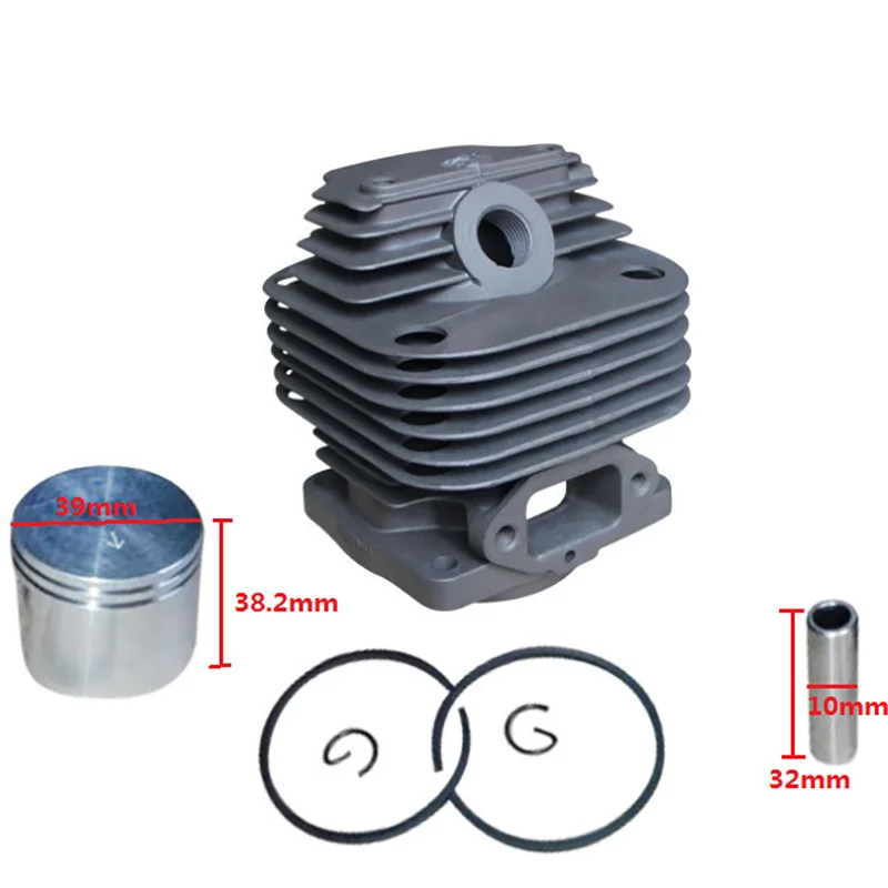 Imagem -02 - Kit de Pistão de Cilindro de 39 mm Fit para Mitsubishi T200 Cortador de Escova t 200 Ferramentas de Jardim de Grama Peças Repositivas de Trimmer