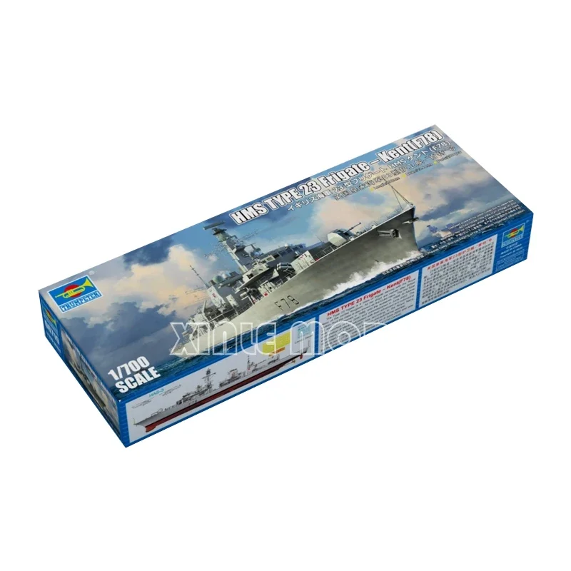 Trumpeter Plastic Assembled Ship Model Kit 06719 HMS TYPE 23 Frigate - Kent (F78) 1/700