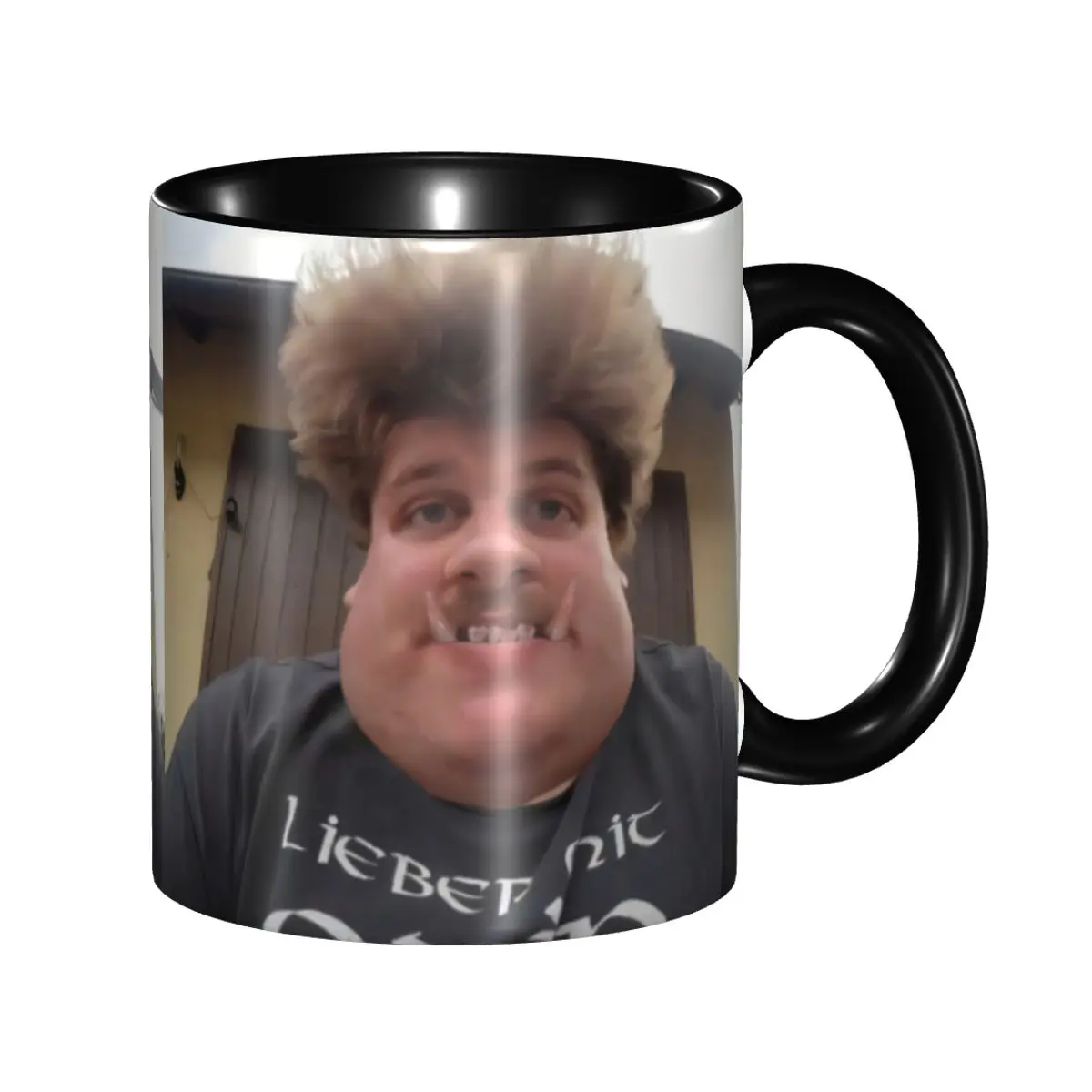 Drachenlord Coffee Mugs DIY Personalized Oger Is watching you Ceramic Milk Tea Mug