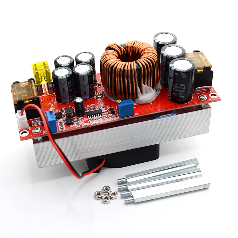 1800W 40A 1500W 30A 1200W 20A DC-DC Boost Converter Step Up Power Supply Module 10-60V to 12-90V Adjustable Voltage Charger