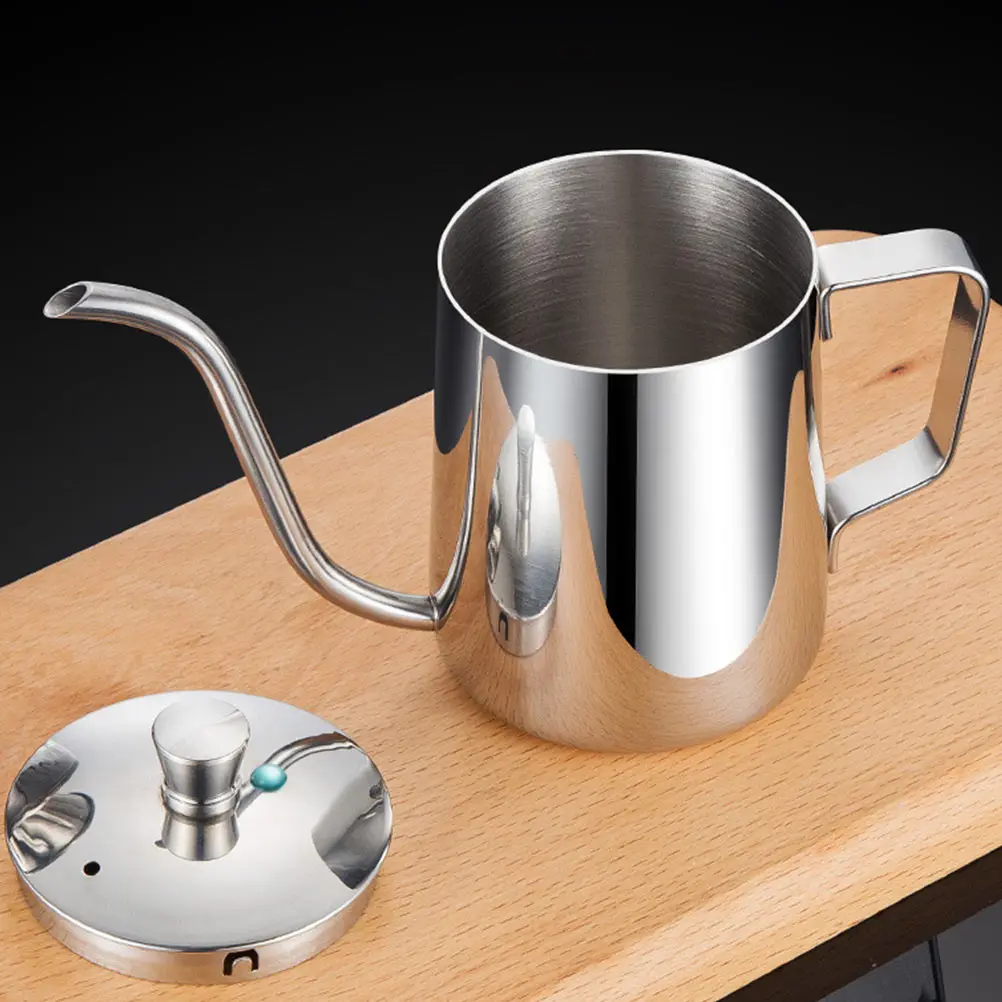 

1pc Stainless Steel Pot Mini Water Tea Kettle For Home Kitchen Use Household Coffee Kettle Practical Coffee Container