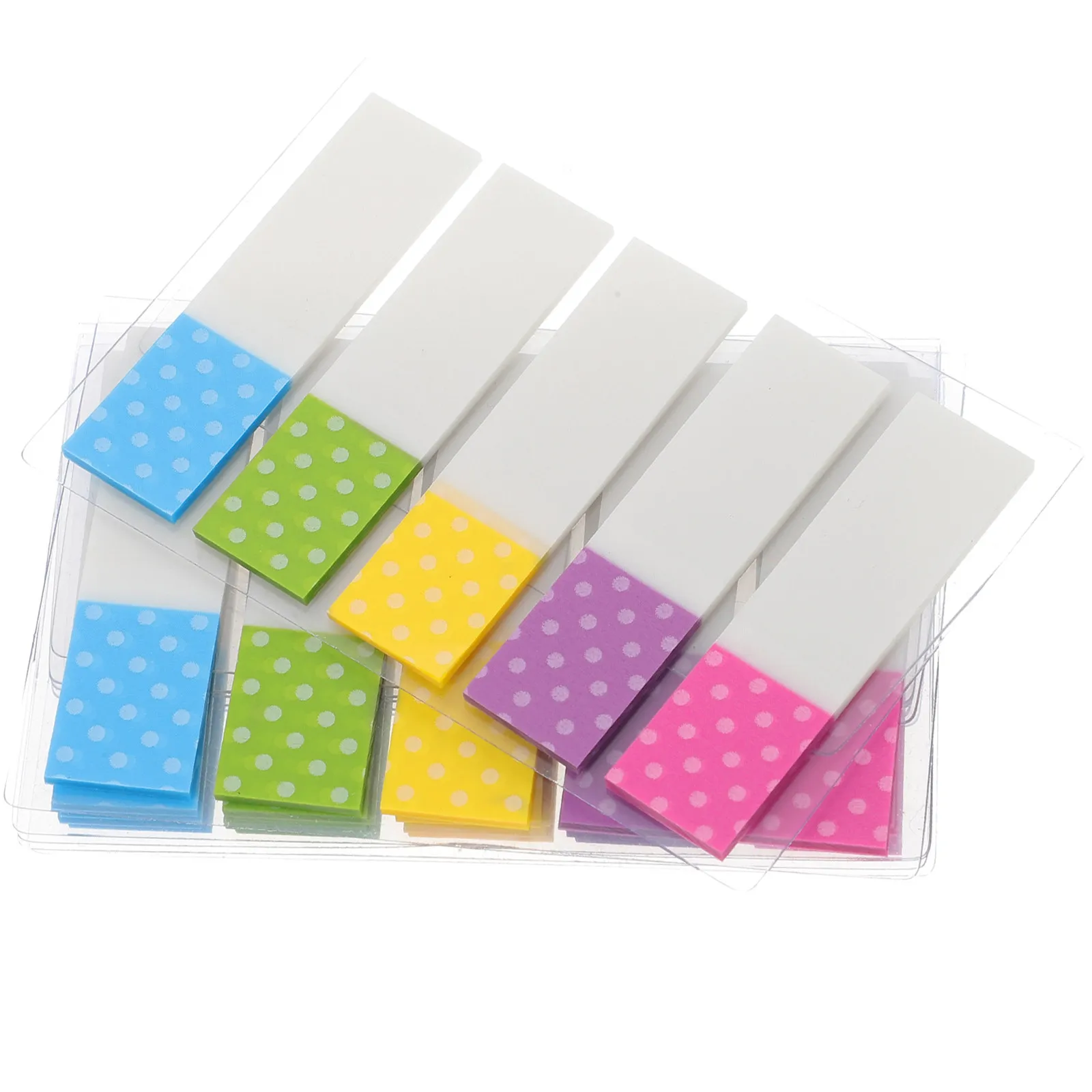 

6Packs Index Page Tabs Vibrant Sticky Annotation Pads Reusable Clear Writing Markers for Notebooks Office Page Tabs