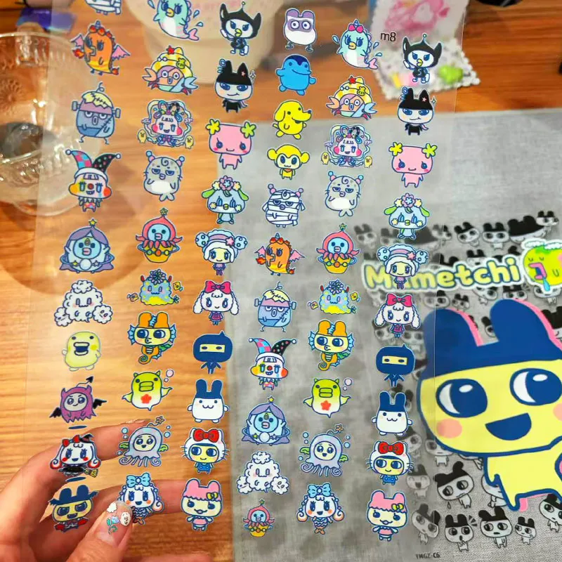 Tamagotchi DIY Sticker Planner Book A5 Size Transfer Cups Computer Luggage Sticker Decal Uvdtf Bottle Uv Dtf Car Mametchi Bachi