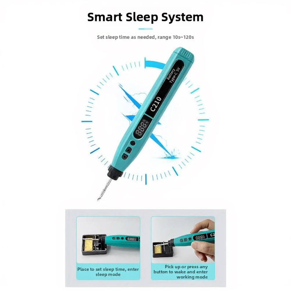 Smart Digital USB Soldering Iron Set Portable Wireless Digital Soldering Iron With Long For Battery Life For DIY Projects ﻿ view 4