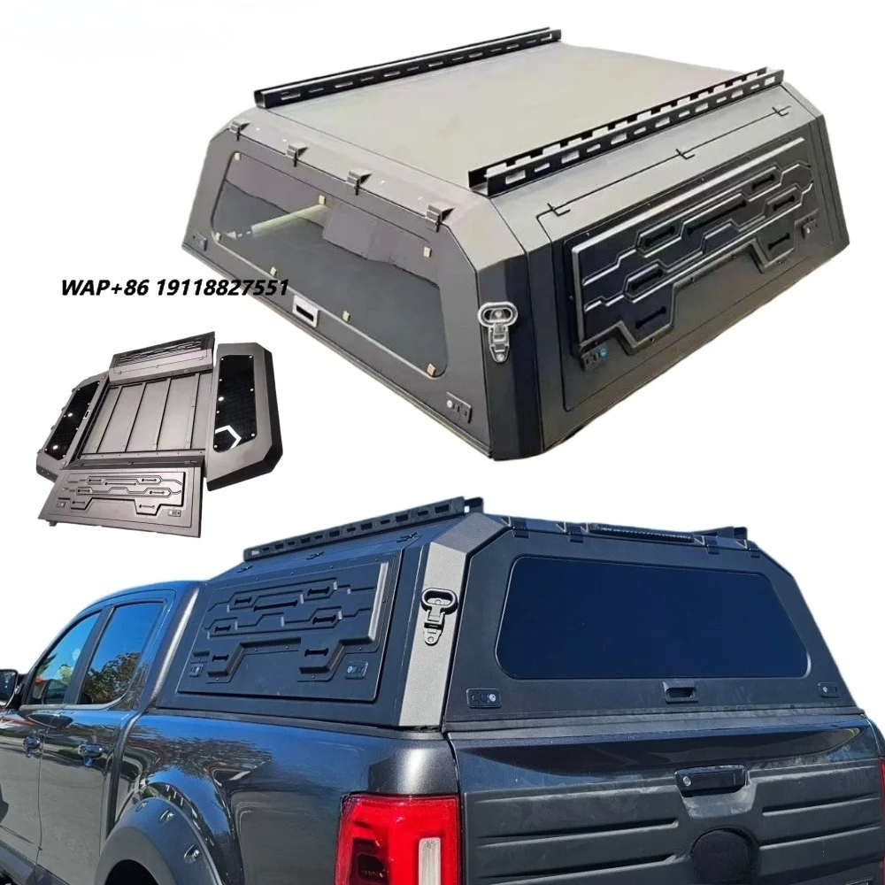 2023 2024 2025  F150 Lightning Car 6.5ft Smart Bed Cap Camper Shell Aluminum Truck Topper Canopy for Sale