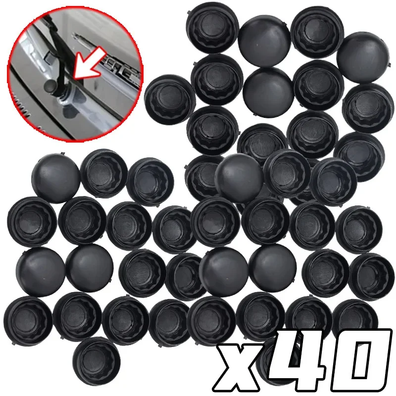 Fix Cover Windshield Wiper Replacement Parts Car Wiper Arm Nut Cover Wiper Pivot Cap Clip for Car Truck Accessories 4-40PCS