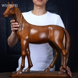 Chinese Horse Sculpture Resin Ornaments Lucky Money Living Room TV Cabinet Desktop Decorations Accessories Home Crafts