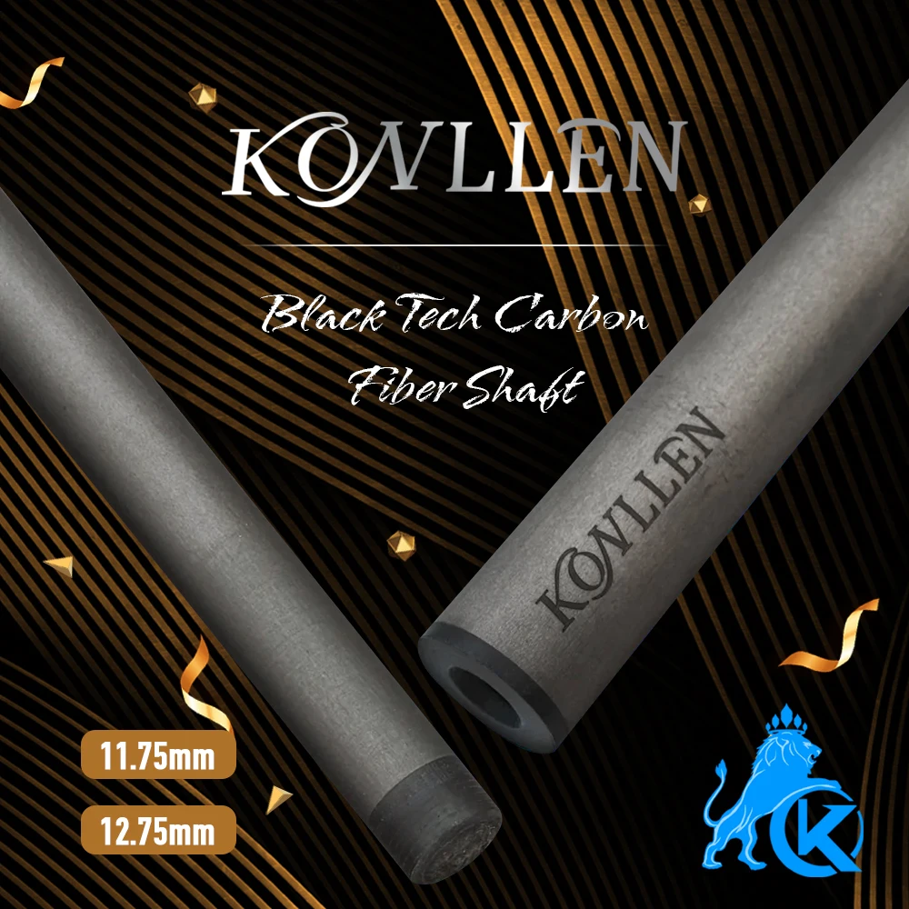 

KONLLEN Carbon Fiber Shaft 11.75mm/12.75mm Tip 3/8*8 Radial Pin Joint Technology Low Deflection Billiard Cue Stick Shaft