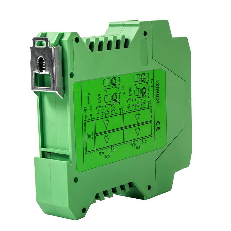 Signal Isolator Current Transmitter 2 In 2 Out Channel 4-20mA 0-10V 0-5V Converter Isolator Analog Signal Isolator