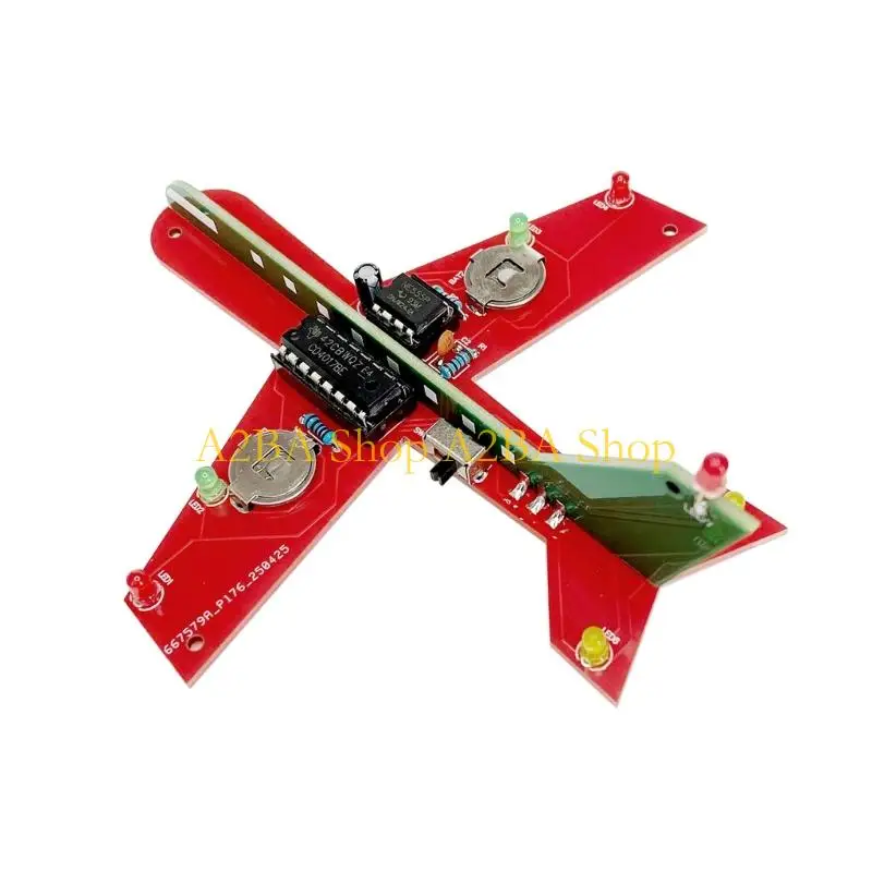 A2BA DIY Plane Electronics Project Flashing LED Light Circuit Board Soldering Training