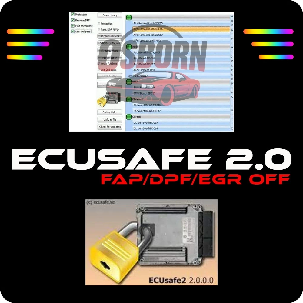 

2025 latest virsion ECU Safe 2.0 Diagnostic Tool Software For Car and Trucks for ecu programming ECUSafe 2.0 garage software