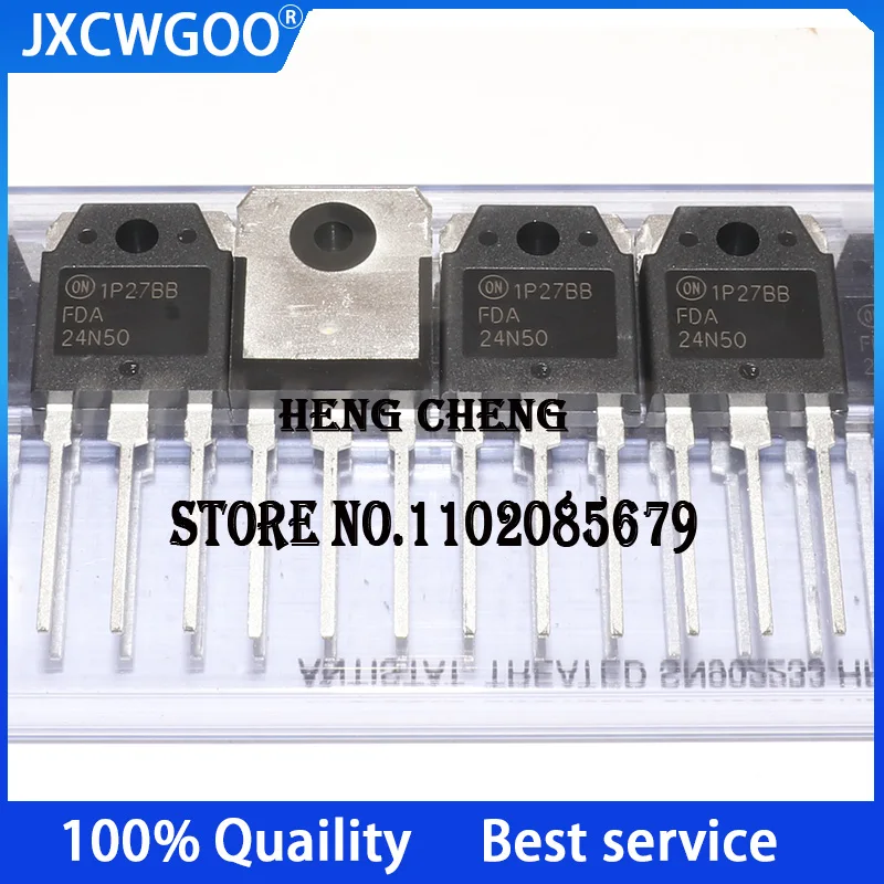 

10PCS 100%New Original FDA24N50 24N50 TO-247 500V 24A