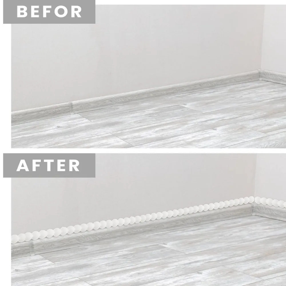 New 3 Meters Wall Molding Trim Flexible Paintable Stick for Walls Flat Stickers PVC Paneling Strip Mirror Frame Border