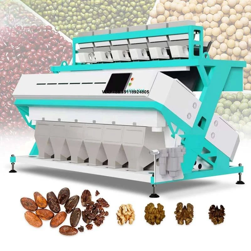 

Industrial 13 Pea Fruit Sorter Chute Grade Line Mini Wheat Color Colour Sorting Machine Rice Wheat Grain