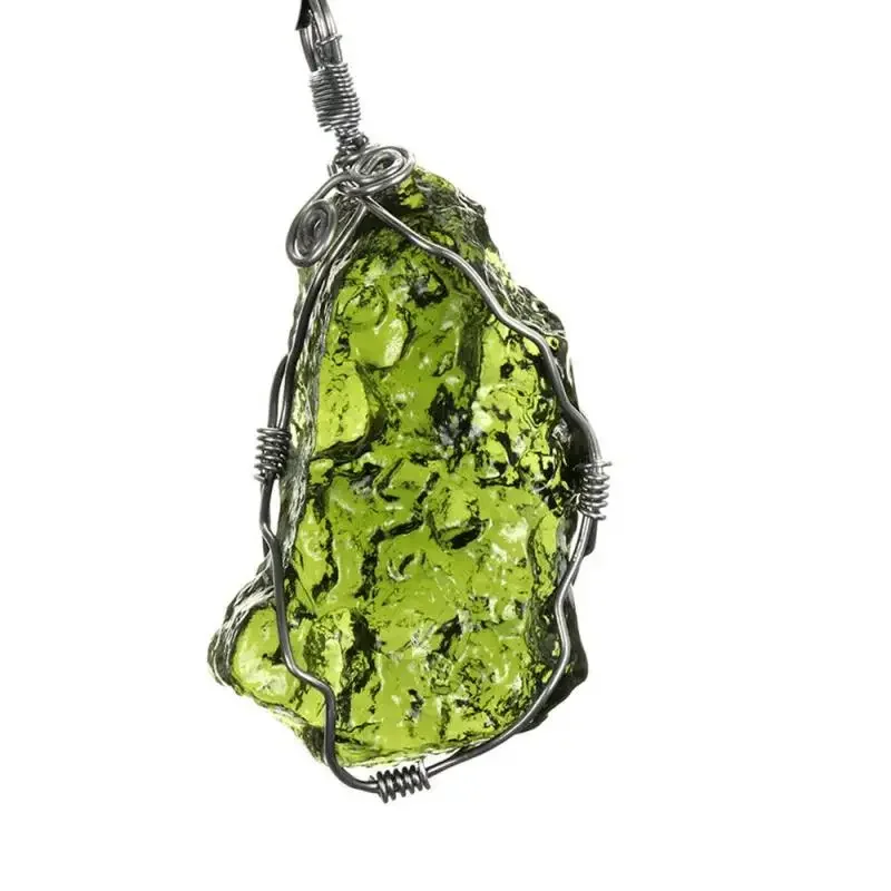 10-20g Quality Natural Moldavite Green Aerolites Crystal Stone for Pendant Energy Apotropaic Czech Meteorite Mineral Specimen