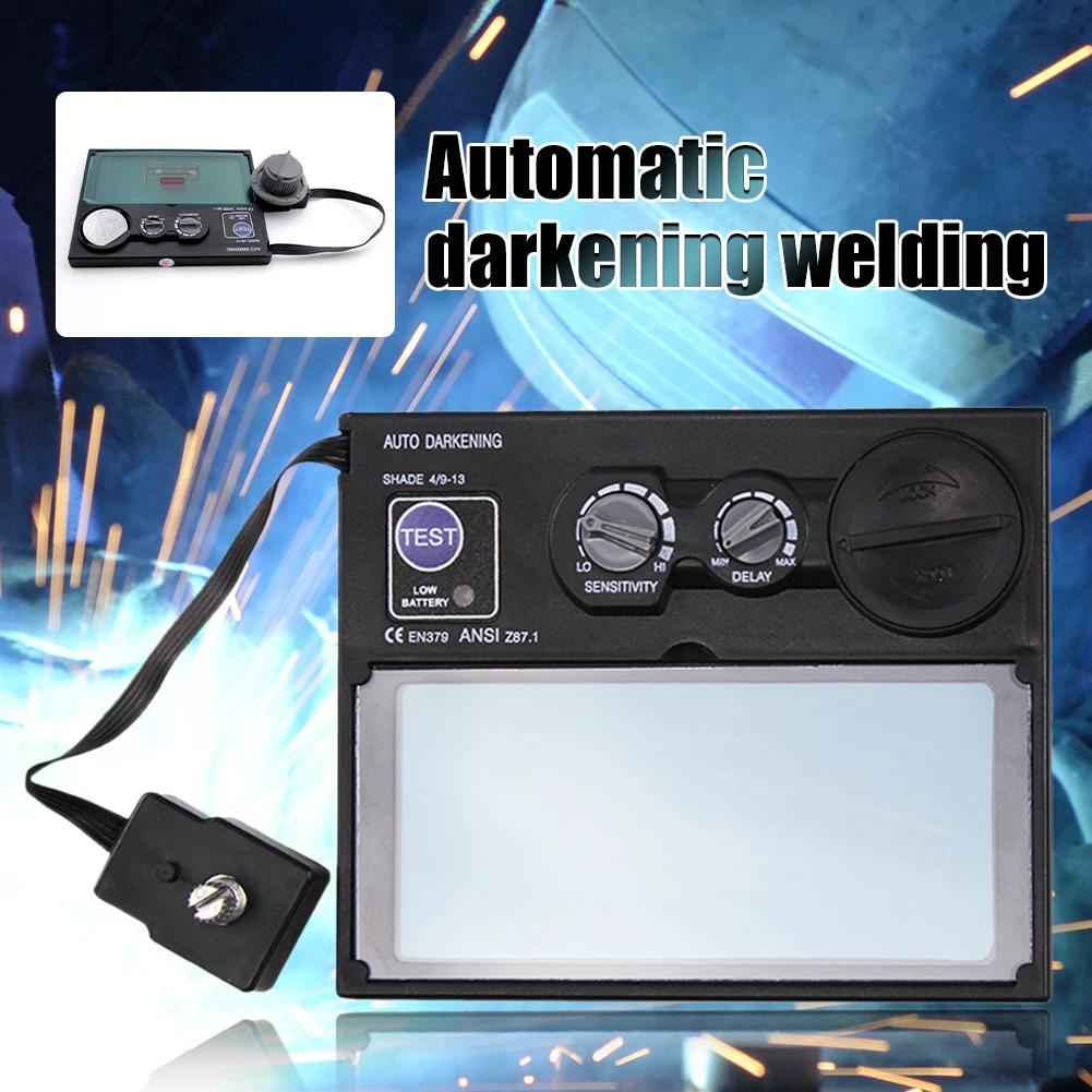 Solar Auto Darkening Welding Lens for Helmet Mask Filter Automation Filter Shade Welder Goggle for Welding Machine Tool