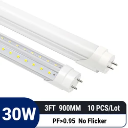 10pcs/lot 3ft 900mm 30W T8 v-shape LED Tube |G13|High PF 0.95|Flicker-Free|Non-Dimmable |Energy Saving|replace fluorescent