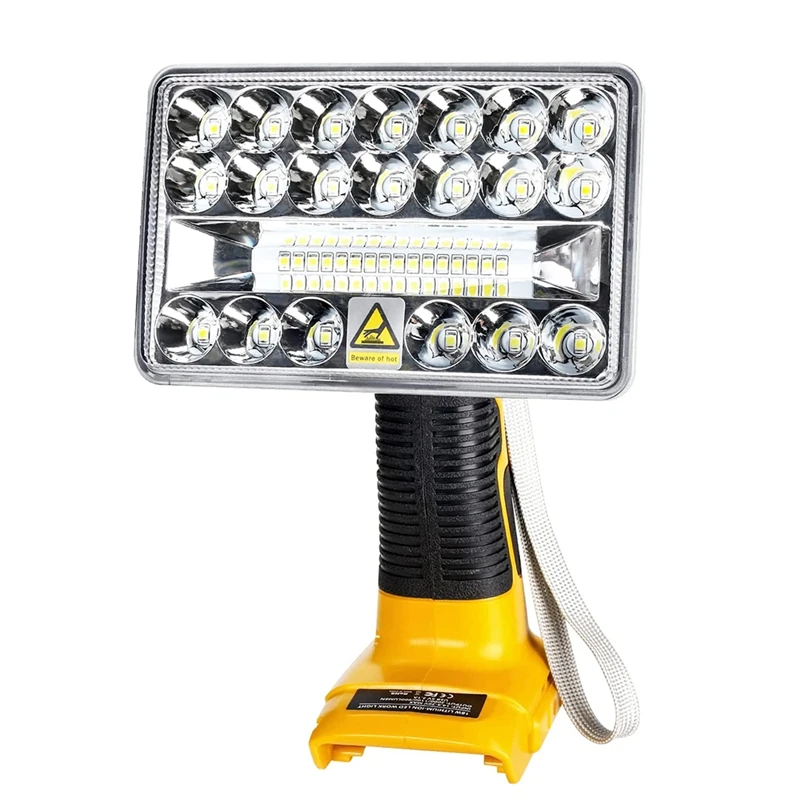 Urgent LED Light With USB Port For 20V Li-Ion Battery 18W 2000LM Flashlight Light For Outdoor/Indoor/Emergency