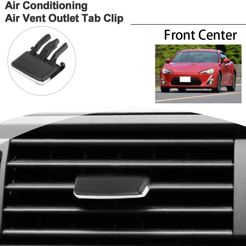 Front Center Air Vent Outlet Tab Clips, AC Vent Adjustment Buckle Repair Kit for Toyota Corolla 2009-2013