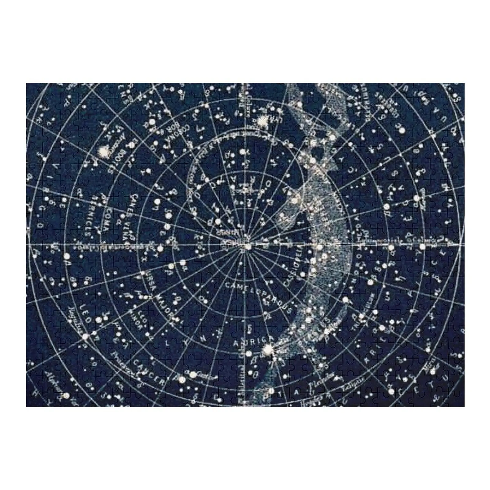 

THE STAR CONSTELLATIONS : Vintage 1900 Galaxy Print Jigsaw Puzzle Custom Child Gift Christmas Toys Personalized Puzzle