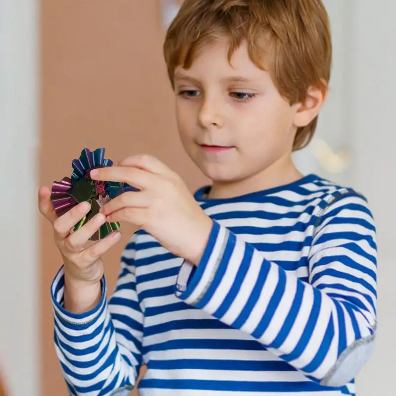 Kostka zabawka spinner przekładnia kula zabawka na biurko obrotowe przekładnia kulowa z nadrukiem 3D zabawka spinner do ćwiczeń antystresowych dla sensorycznych