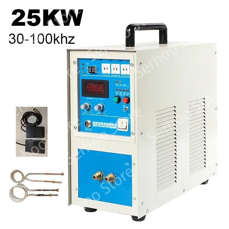 

25KW 30-100KHz High Frequency Induction Heater Furnace ZVS Silver Gold Melting with CE