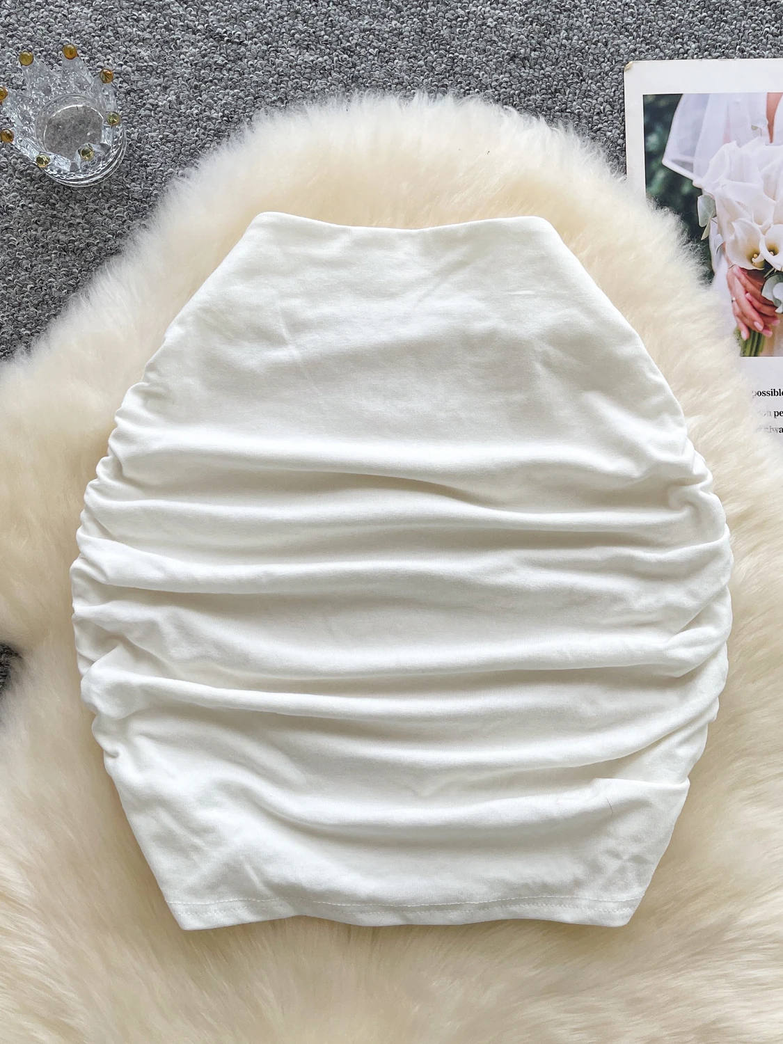 falda Deportiva para Mujer, Ajustada, de Cintura Alta, Pada, Moderna, Estilo Coreano, para el Trabajo Diario, Corte en...