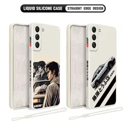 Anime AE86 Initial D Phone Case For Samsung Galaxy S23 S22 S21 S20 Ultra Plus FE S10 S9 S10E Note 20 ultra 10 9 Plus Cover