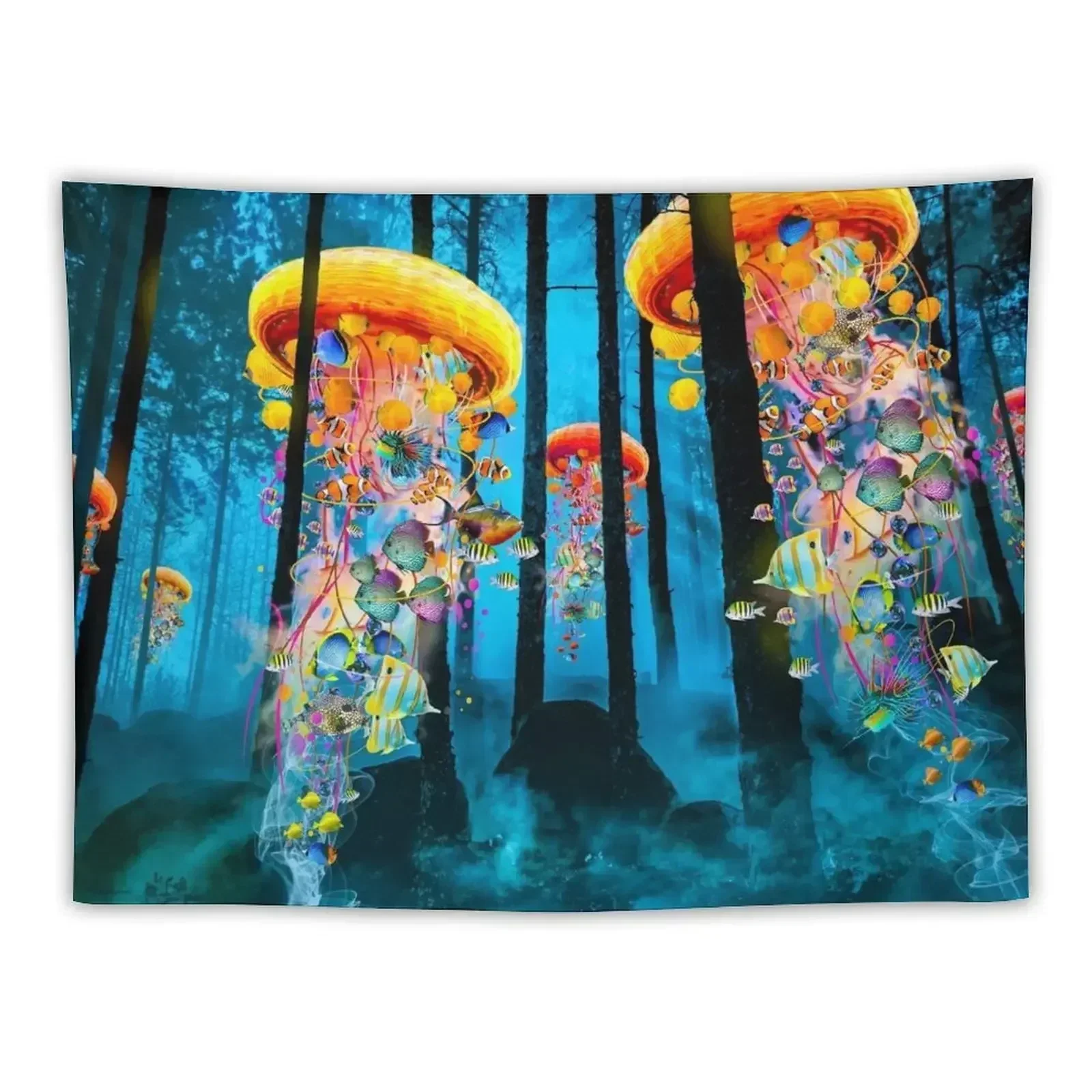 

Electric Jellyfish worlds in a New Forest Tapestry Room Decorations Outdoor Decor Tapestry