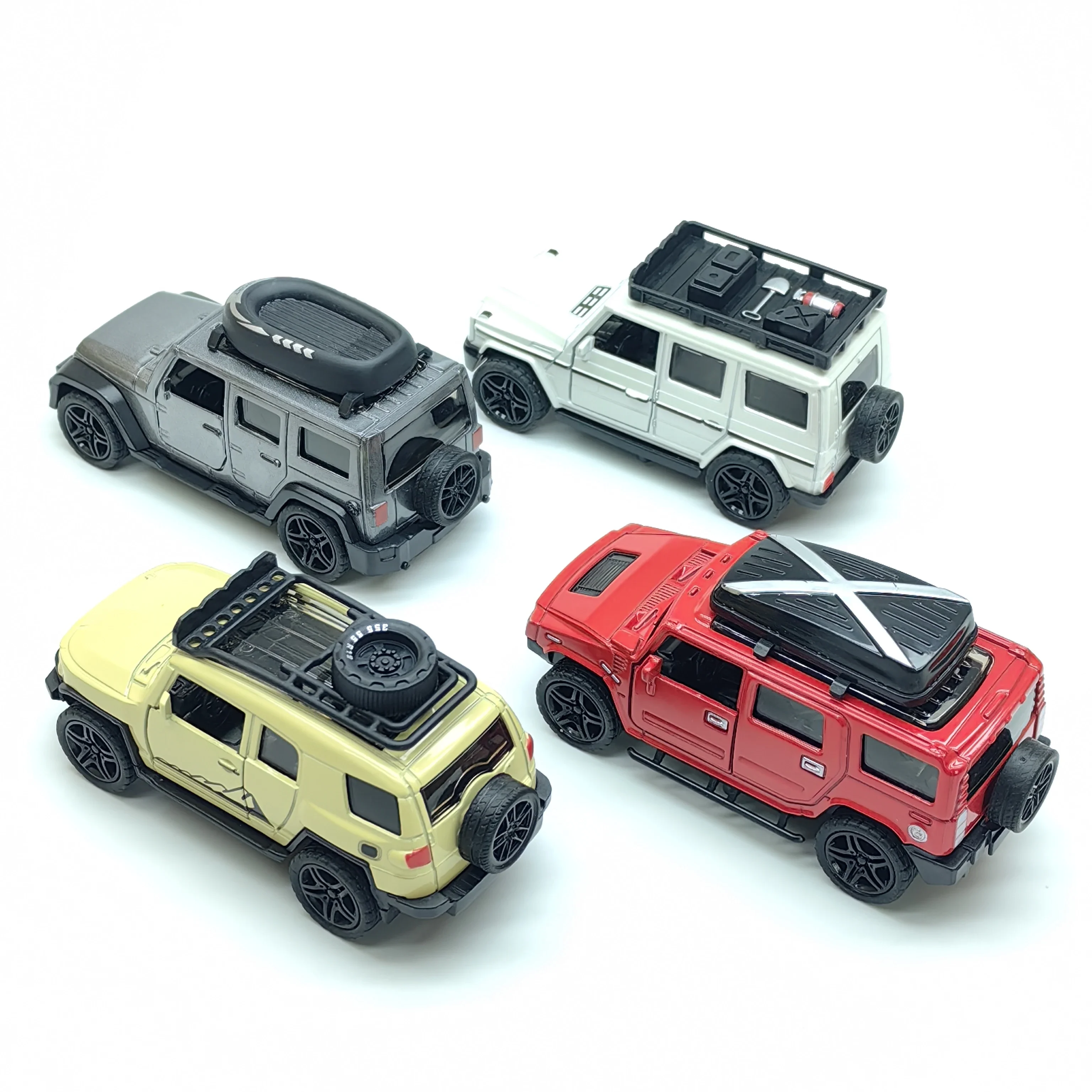 Kinderen Legering Racewagen Model Pullback Off-Road Speelgoed Auto Jongens Deur Kan Worden Geopend Inertie Voertuig Nieuw Speelgoed