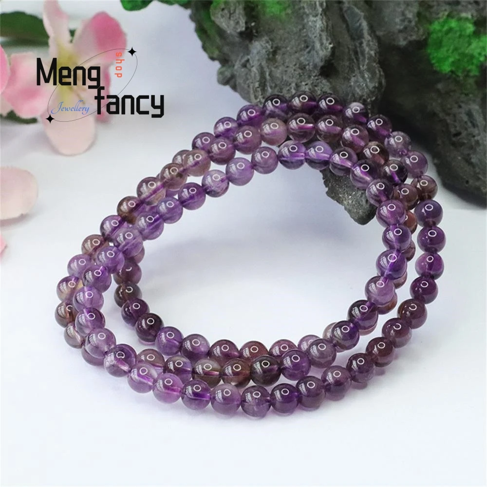 Bracelet Naturel Alanding Yst Couleur Violette, Collier Multi-Boucles, Simple, Exquis, Luxe, Bijoux Fantaisie, Haute Qualité