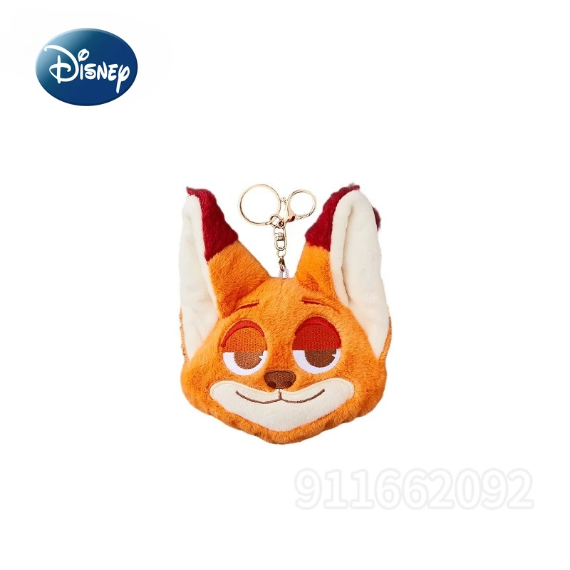 Disney New Pendant Plush Coin Purse Cartoon Fashion Plush Coin Purse Luxury Brand Original Mini Storage Coin Purse High Quality
