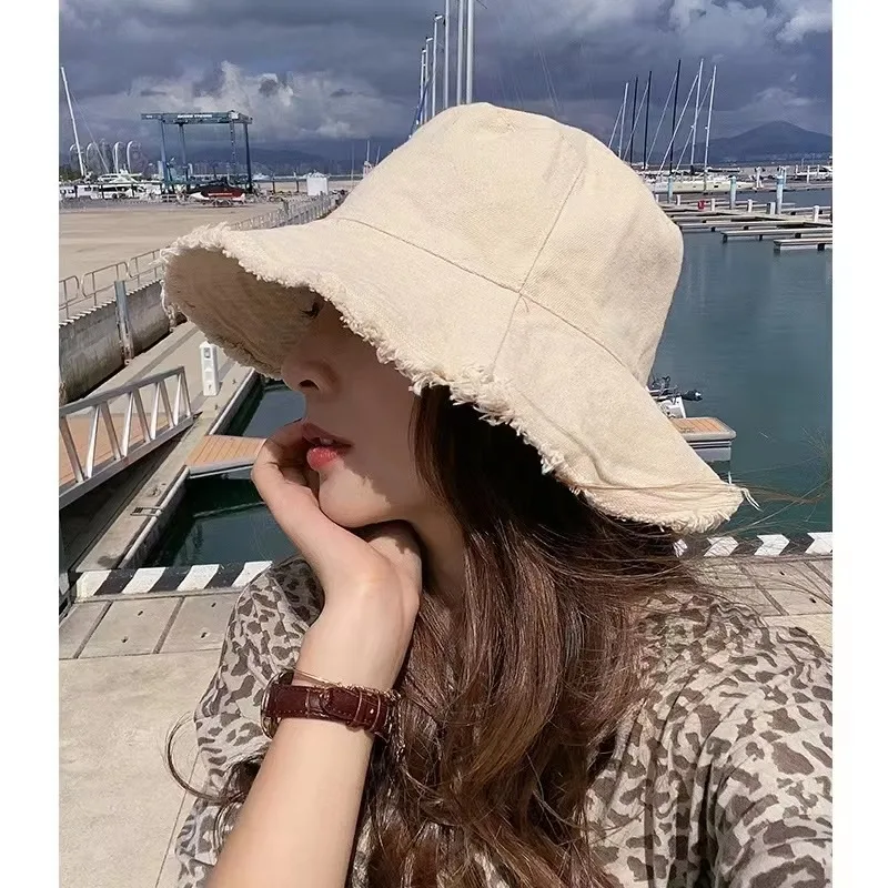 Mode faltbare Grate Eimer Hüte für Frauen Männer Strand Sonnenblende UV-Schutz UPF 50+ Sonnenhut Sommer große breite Krempe Panama Bob – Detail 23