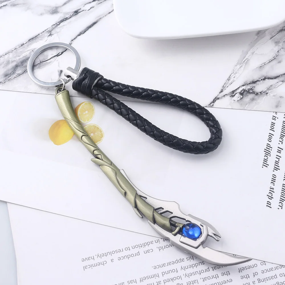 Disney Marvel Loki Mind Scepter Keychain Pendant Mind Stone Owner Keyring Cosplay Prop Fan Gift Men Women Backpack Jewelry