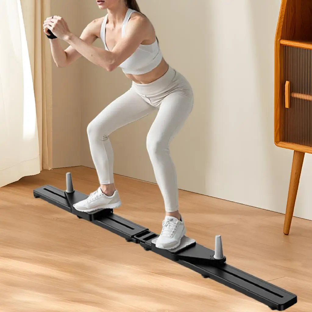 Full Body Exercise Machine Kit Folding Adjustable Home Gym Leg, Core & Abdominal Trainer with Resistance Band For Muscle Toning