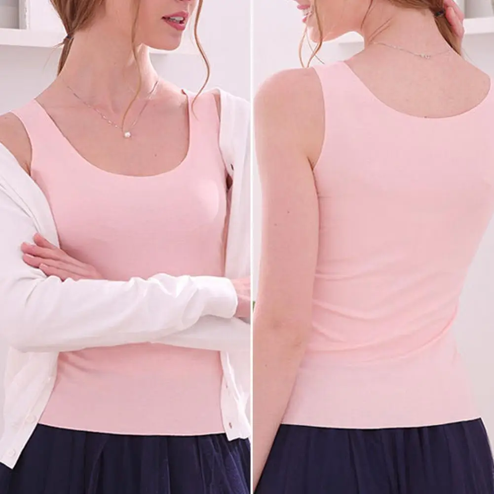 Women Undershirt  Slim   Women Vest Good Stretch Off Shoulder Undershirt