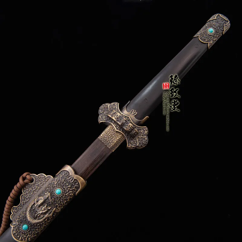Knife Wooden Wood Knife Sheath Practice Training Hanfu Performance Props Kendo Integrated Sword Pulling Sword Bearing Sword Toy