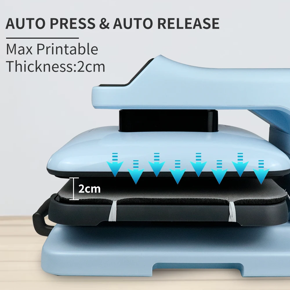 เครื่องรีดร้อนแบบอัตโนมัติสำหรับงานอุตสาหกรรม ราคาดี ระดับมืออาชีพ สำหรับงานพิมพ์แบบระเหิดสีดิจิตอลโดยตรง ขนาด 38*38 ซม.